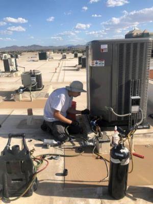 Century Air Tech completing a rooftop installation