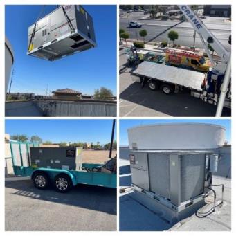Century Air’s team performing a commercial HVAC installation - providing Iron Mountain Ranch with AC repair, furnace installation, and more.