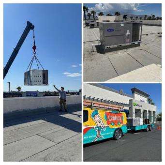 For 28 years, Century Air has performed HVAC services in Iron Mountain Ranch, like installing rooftop units as pictured here.