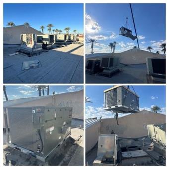 Pictures from recent commercial heating and cooling installations by Century Air Inc in Centennial Hills